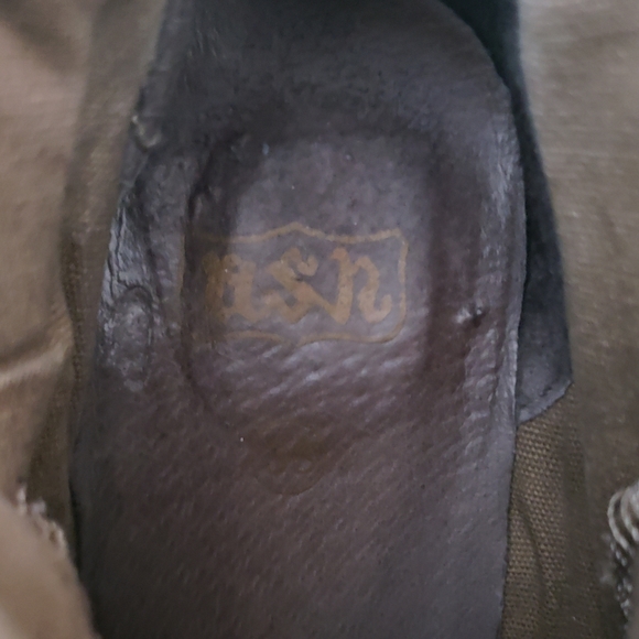 Ash Platform Trainer Army Green Gold Metallic Suede Velcro Closure Woman 38 EUC - Picture 6 of 9